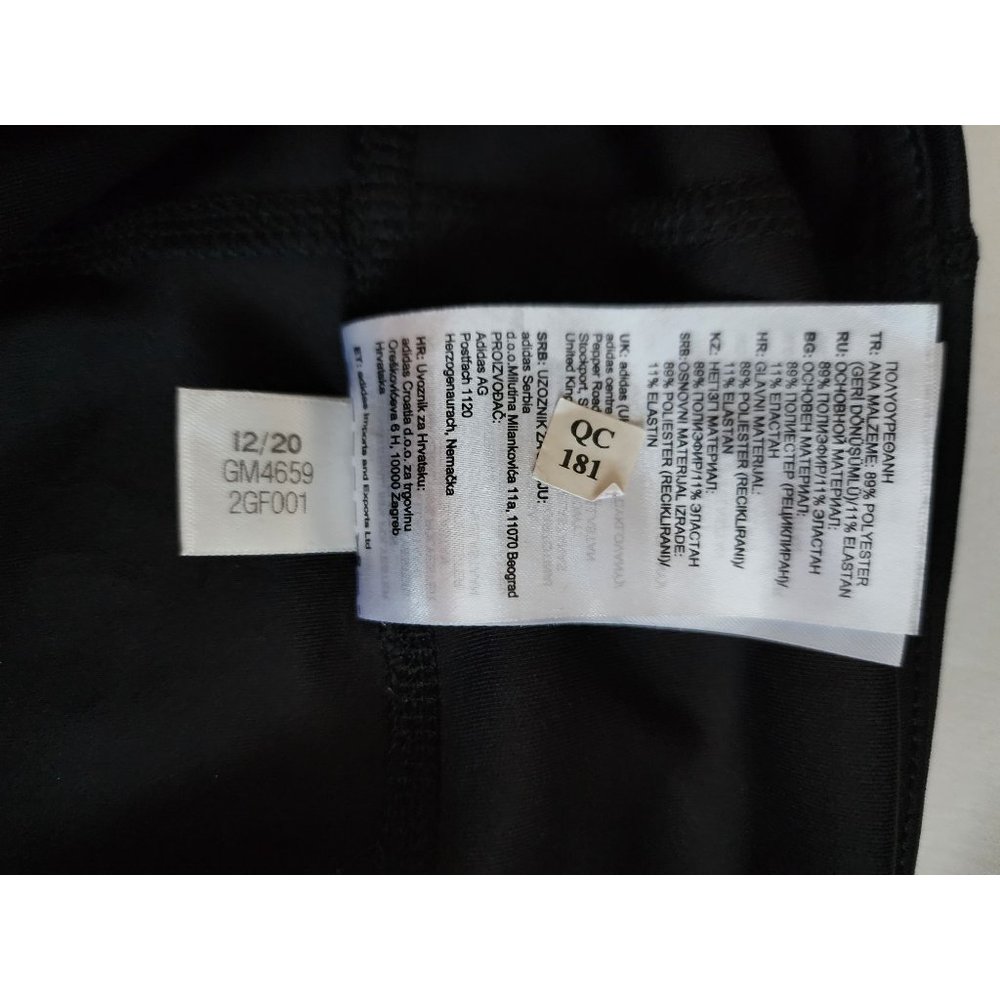 Adidas Women's Black 3-Stripes AEROREADY‎ Tight Fit Legging Pants Size Large - Picture 9 of 9